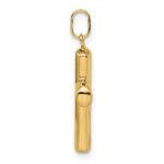 14k Polished Puffed Cross Pendant - Image 2