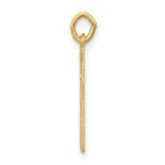 14k Floral Cross Charm - Image 2