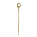14k Polished Solid Filigree Hamsa Pendant - Image 2