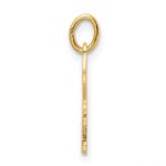 14k Polished Solid Chai Symbol Outline Pendant - Image 2