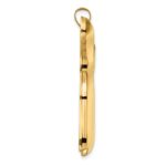 14k Polished Extra Large Solid Chai Symbol Pendant - Image 2