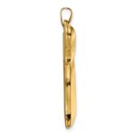 14k Polished Large Hollow Chai Symbol Pendant - Image 2
