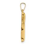 14k Polished Hollow Chai Symbol Pendant - Image 2