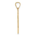 14k Polished Eastern Orthodox Cross Pendant - Image 2