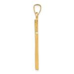 14k Hollow Cross Pendant - Image 2