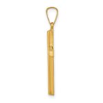 14k Hollow Cross Pendant - Image 2