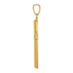 14k Hollow Cross Pendant - Image 2