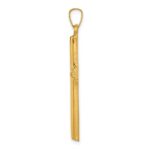14k Hollow Cross Pendant - Image 2