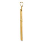14k Hollow Cross Pendant - Image 2
