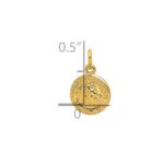 14k Polished Solid Mini Saint Christopher Medal Round Charm - Image 3