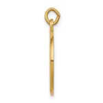 14k Polished and Satin Solid St John the Baptist Medal Round Pendant - Image 2
