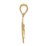 14k Solid Satin Star of David Charm - Image 2
