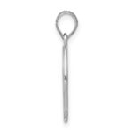 14k White Gold Ichthus Fish Pendant - Image 2