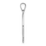 14k White Gold Ichthus Fish Pendant - Image 2