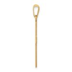 14k Polished Cross Charm - Image 2