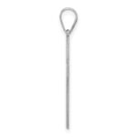 14k White Gold Cross Pendant - Image 2