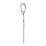 14k White Gold Cross Pendant - Image 2