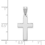 14k White Gold Cross Pendant - Image 3