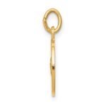 14k Polished and Satin Solid Saint Martha Medal Round Pendant - Image 2