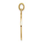 14k Polished and Satin Solid Our Lady of Fatima Medal Round Pendant - Image 2