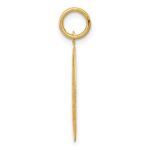 14k Polished and Satin Solid Saint Jude Thaddeus Round Disc Charm - Image 2