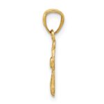 14k Polished Angel with Heart Pendant - Image 2