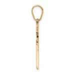 14K Laser Designed Cross Pendant - Image 2