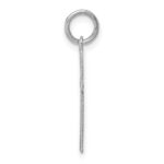14K White Gold Laser Designed Cross Charm - Image 2