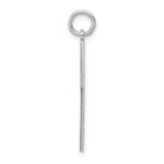 14K White Gold Laser Designed Cross Pendant - Image 2