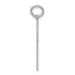14K White Gold Laser Designed Cross Charm - Image 2