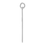 14K White Gold Laser Designed Cross Pendant - Image 2