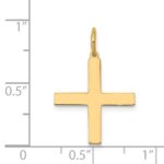 14K Laser Designed Greek Cross Charm - Image 3
