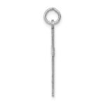 14K White Gold Laser Designed Cross Pendant - Image 2