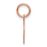 14k Rose Gold Plain .027 Gauge Round Engraveable 10mm Disc Charm - Image 2
