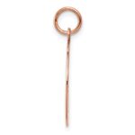 14k Rose Gold Plain .035 Gauge Round Engravable 18mm Disc Charm - Image 2