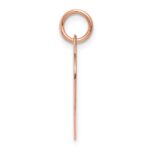 14k Rose Gold Plain .027 Gauge Engravable Heart 19x18mm Disc Charm - Image 2