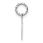 14k White Gold Plain .013 Gauge Round Engravable 12mm Disc Charm - Image 2
