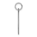 14k White Gold Plain .011 Gauge Round Engravable 18mm Disc Charm - Image 2