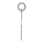 14k White Gold Plain .013 Gauge Round Engravable 19mm Disc Charm - Image 2