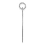 14k White Gold Plain .018 Gauge Round Engravable 24mm Disc Charm - Image 2