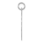 14k White Gold .027 Gauge Engravable Round Scalloped 26x24mm Disc Charm - Image 2