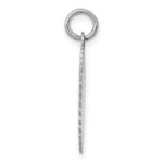 14k White Gold .011 Gauge Engravable Round Scalloped 18mm Disc Charm - Image 2