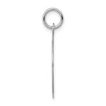 14k White Gold Etched Edge .011 Gauge Engraveable Round 19mm Disc Charm - Image 2