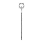 14k White Gold Plain .035 Gauge Engraveable 35x20mm Dog Tag Disc Charm - Image 2