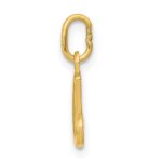 14k Yellow Gold Letter A Initial Charm - Image 2