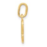 14k Yellow Gold Letter E Initial Charm - Image 2