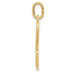14k Yellow Gold Letter H Initial Charm - Image 2
