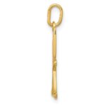 14k Yellow Gold Letter K Initial Charm - Image 2