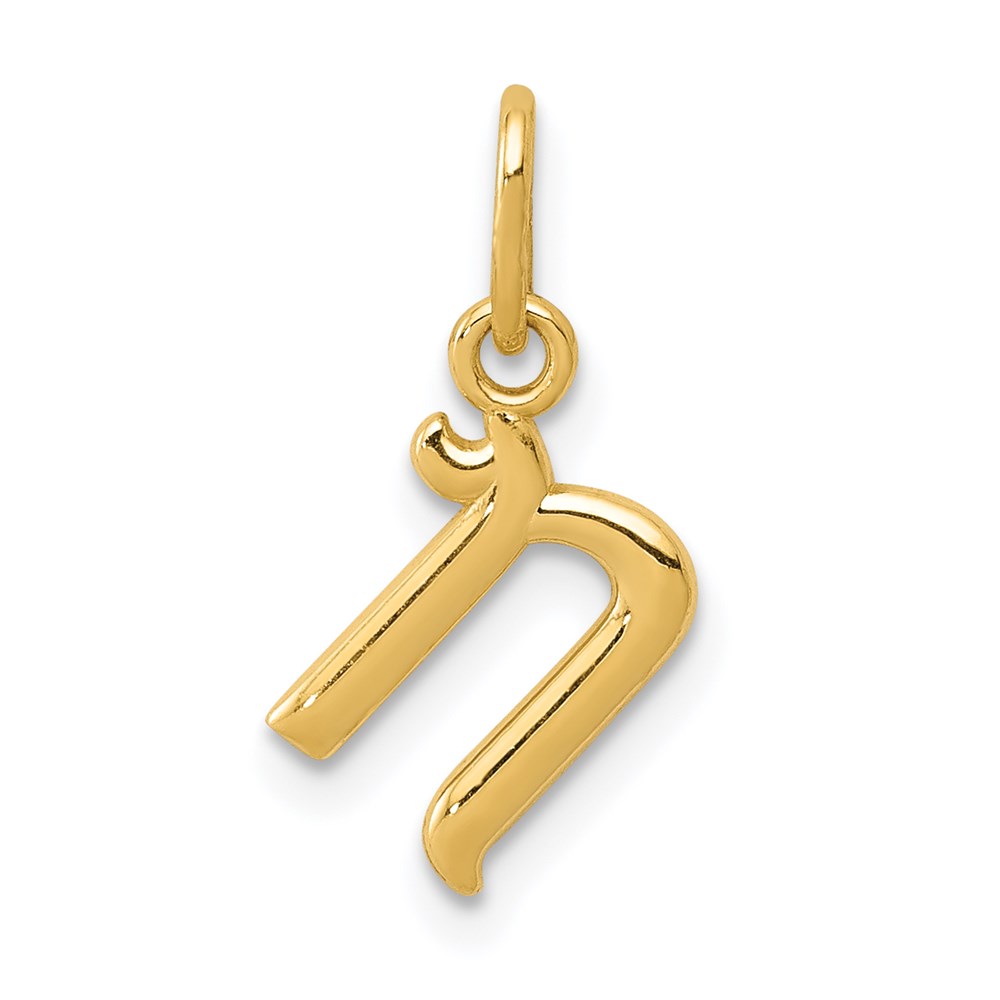 YC1060N.jpg 14k Yellow Gold Letter N Initial Charm - Image 1