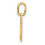 14k Yellow Gold Letter O Initial Charm - Image 2